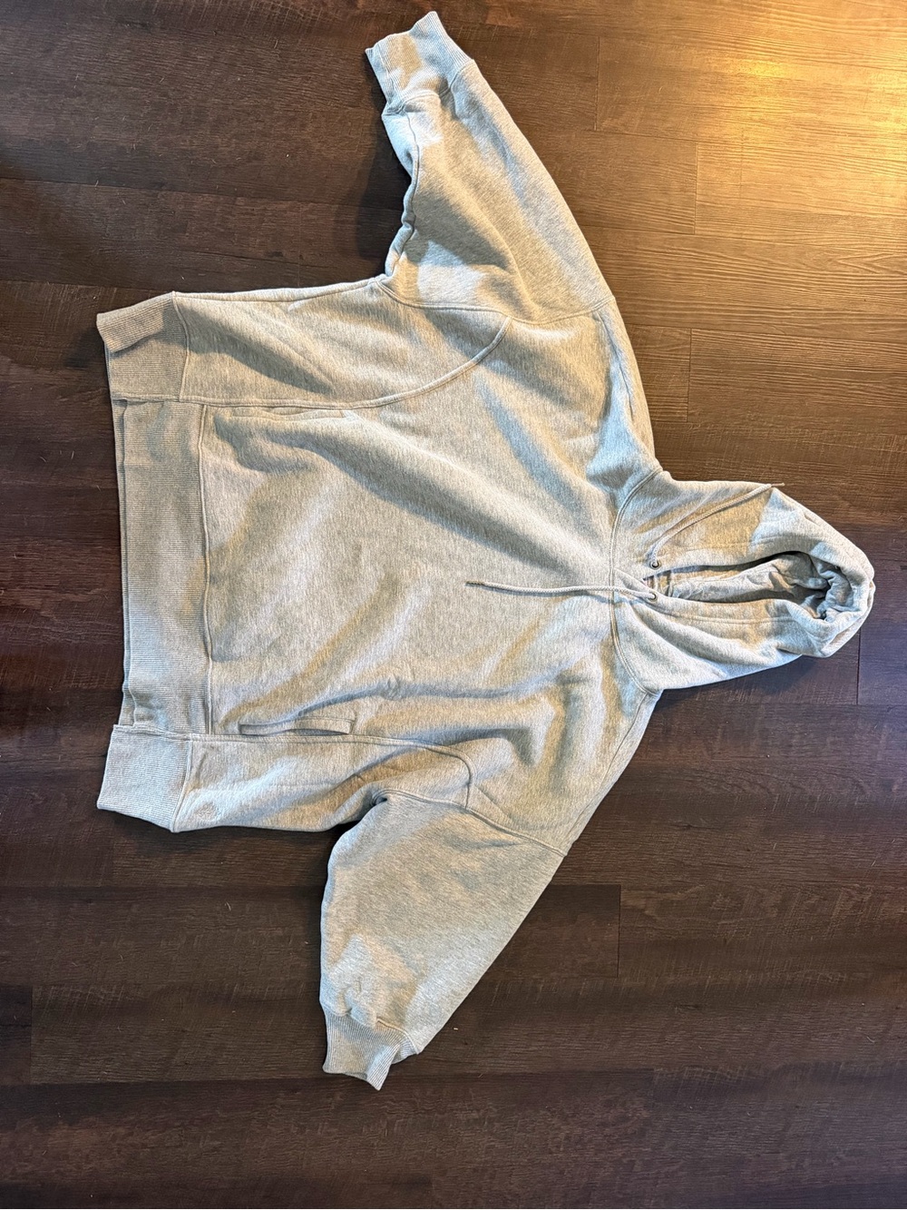 Women's Heather Gray Hoodie Sweatshirt - Casual Pullover